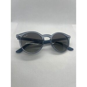 Ray-Ban RJ9064S 7050/11 Junior Round Sunglasses Blue Grey 44mm